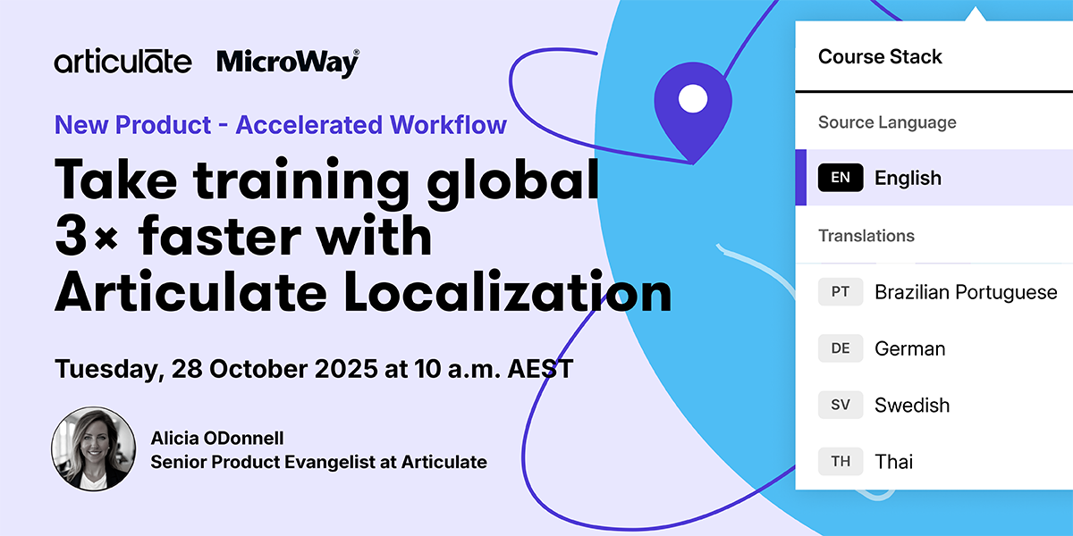 Take training Global 3x faster with Articulate Localization
