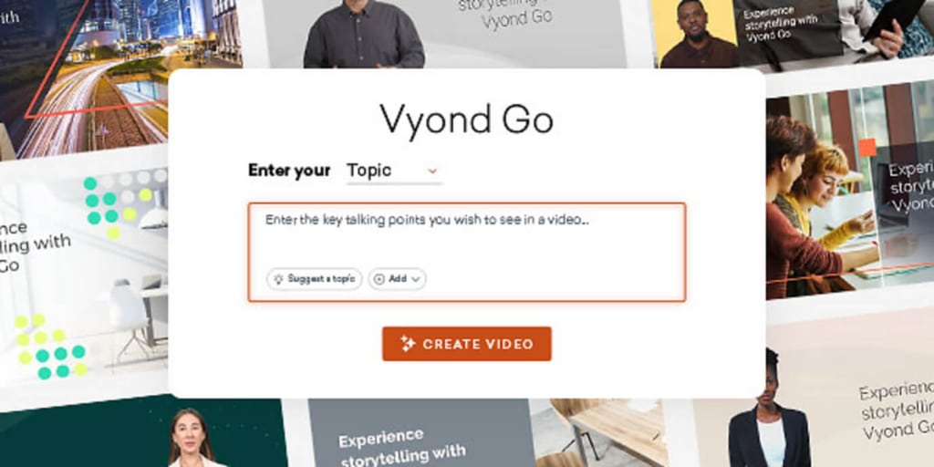 Vyond Go document-to-video creation process